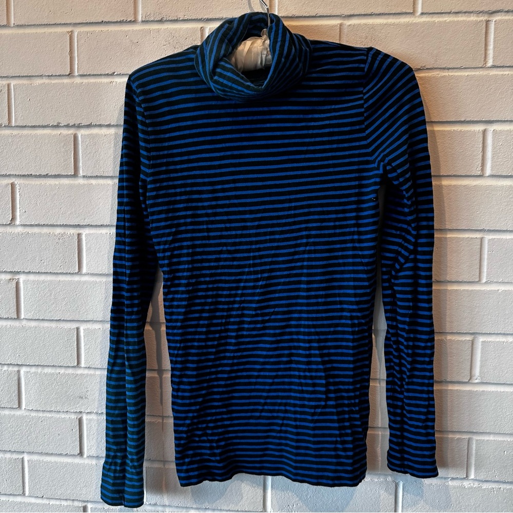 J. Crew turtleneck striped long sleeve tee